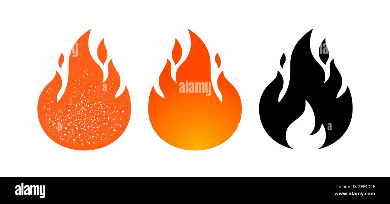 Fire, flame. Red flame collection set Stock Vector Image & Art Alamy