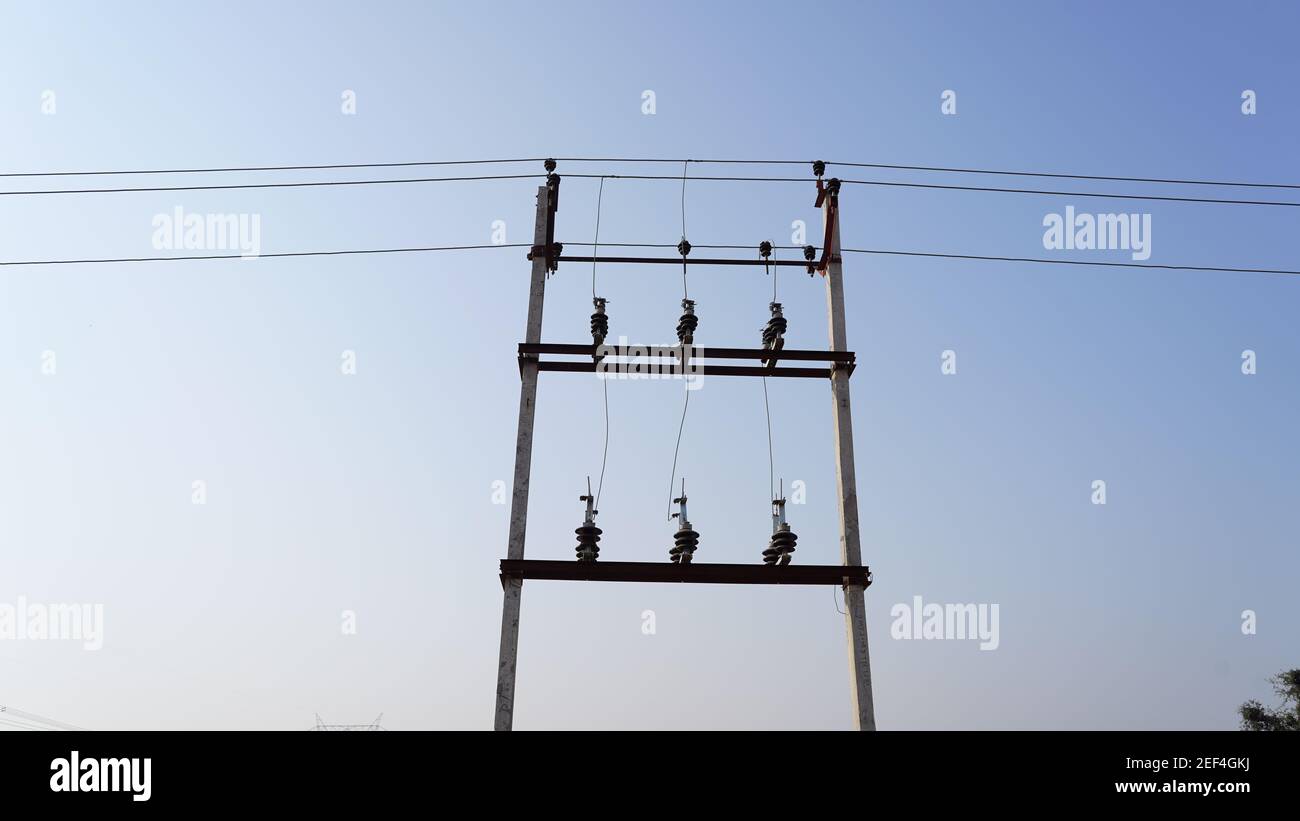 10 February 2021 Sikar, Jaipur, India. Domestic electricity