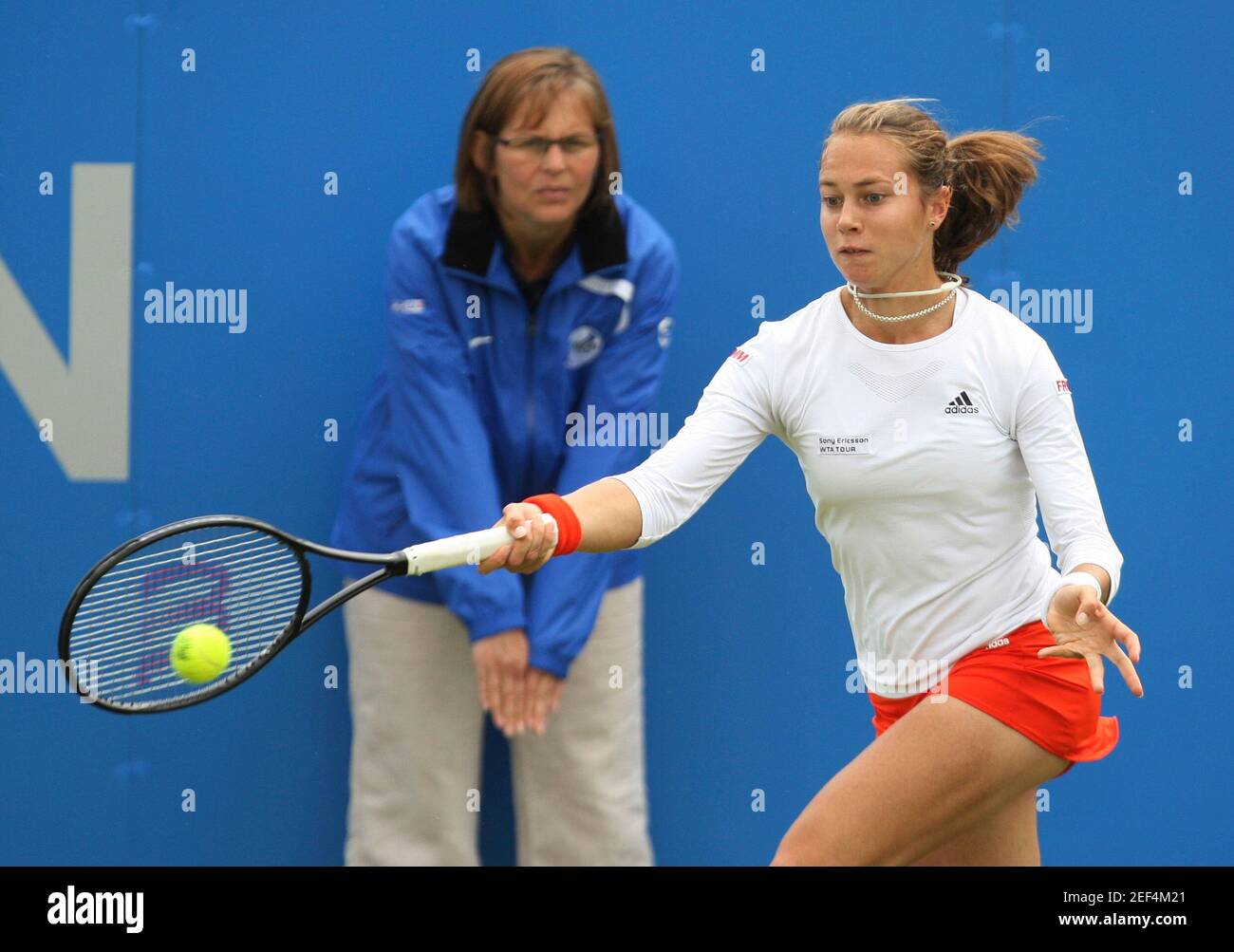 Tennis - AEGON Classic - Birmingham - 7/6/10 Stefanie Voegele - Switzerland  Mandatory Credit: Action Images / Steven Paston Livepic Stock Photo - Alamy