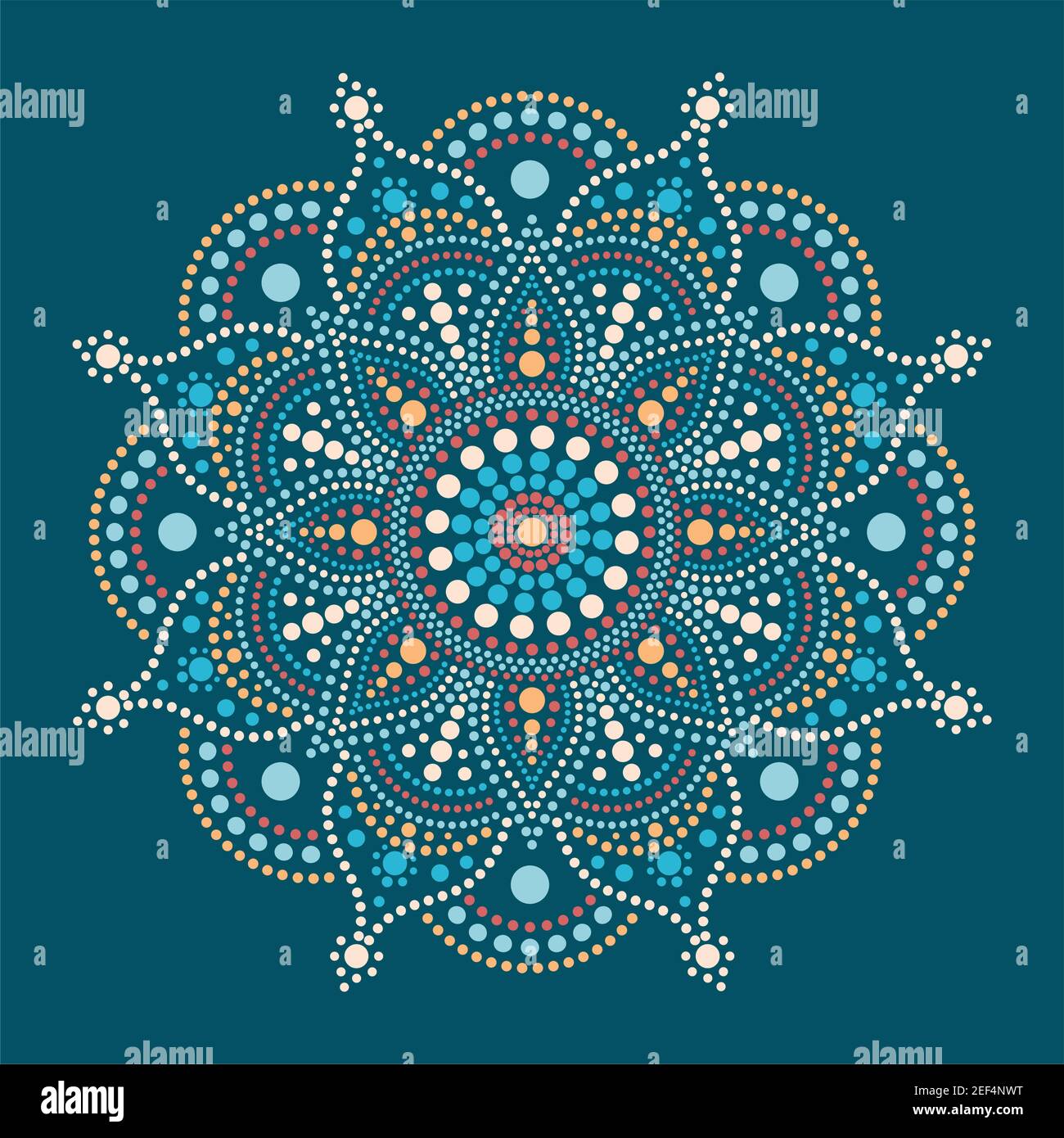 Dot painting meets mandalas. Aboriginal style of dot painting and power of  mandala. Decorative flower. Dot multicolored ornate Stock Vector Image &  Art - Alamy