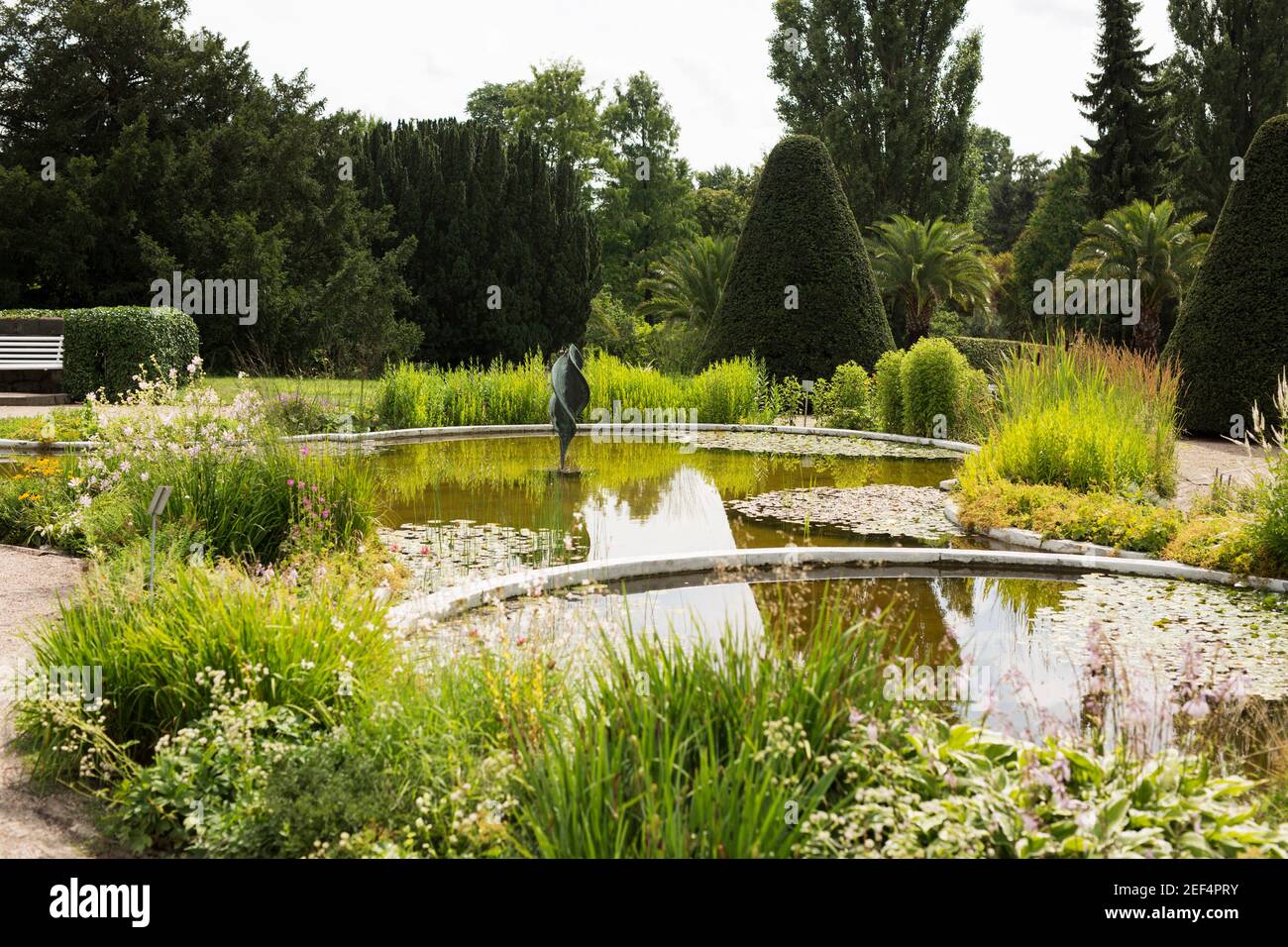 The Italian Garden at the Botanical Garden in Dahlem, Berlin, Germany ...