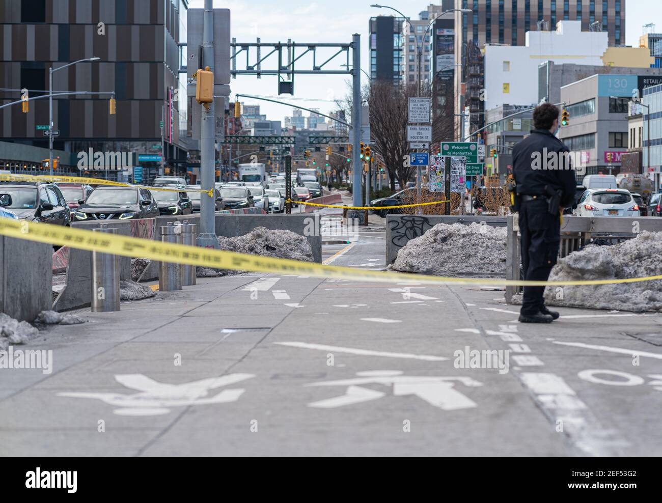 New York City, United States. 16th Feb, 2021. NYC Police investigate ...