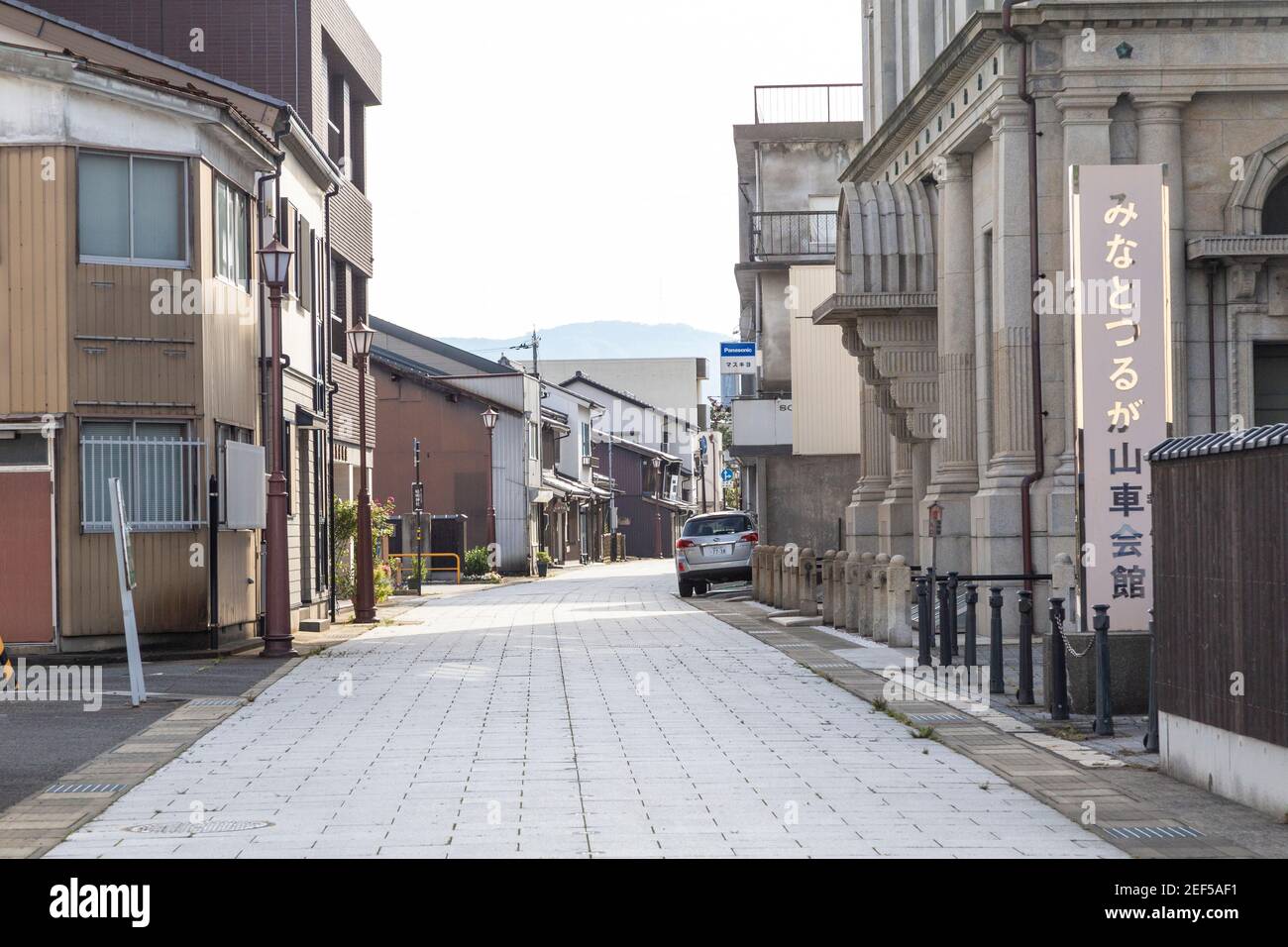 Townscapes of old town in Tsuruga, Fukui, Japan. Stock Photo