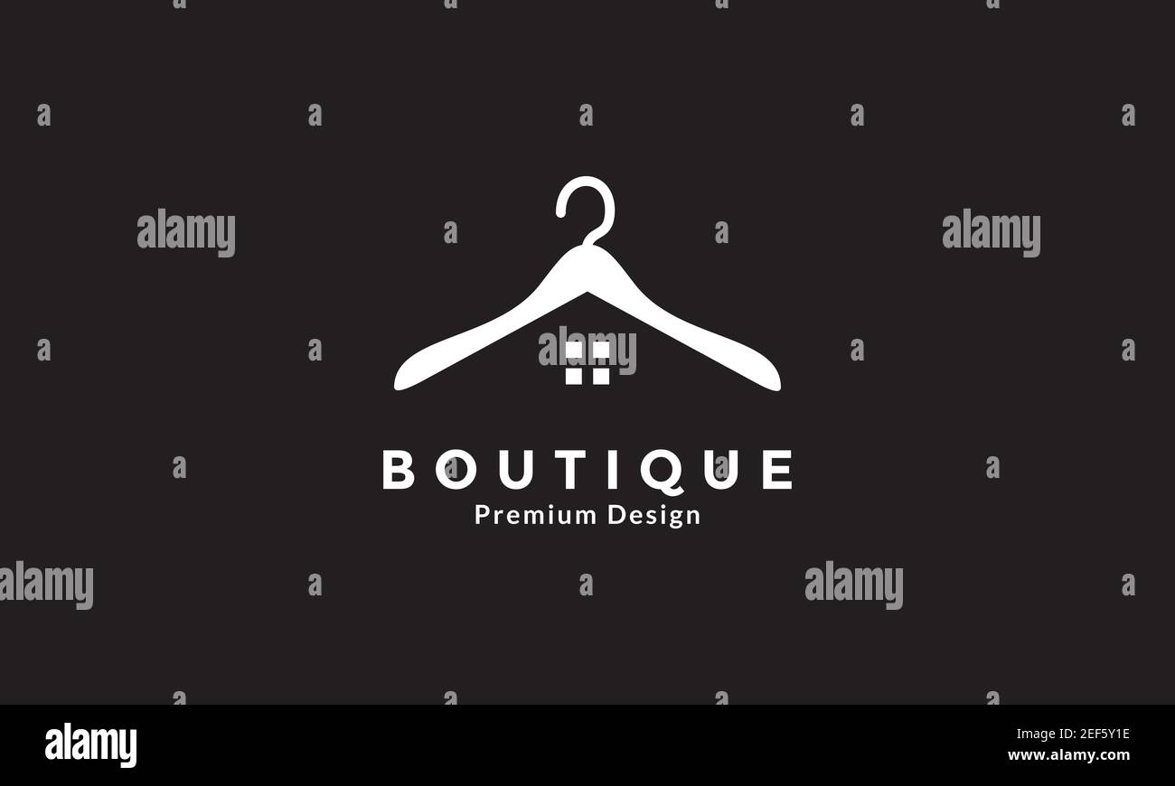 hanger cloth with home logo design vector icon symbol illustration Stock Vector