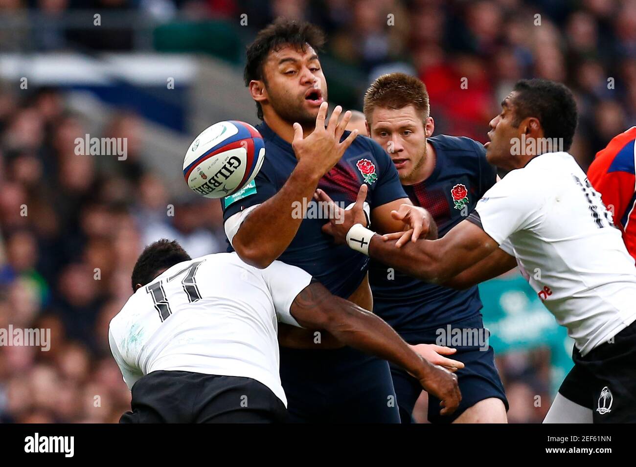 Britain Rugby Union - England v Fiji - 2016 Old Mutual Wealth Series - Twickenham Stadium, London, England - 19/11/16 England's Billy Vunipola in action  Reuters / Andrew Winning Livepic EDITORIAL USE ONLY. Stock Photo