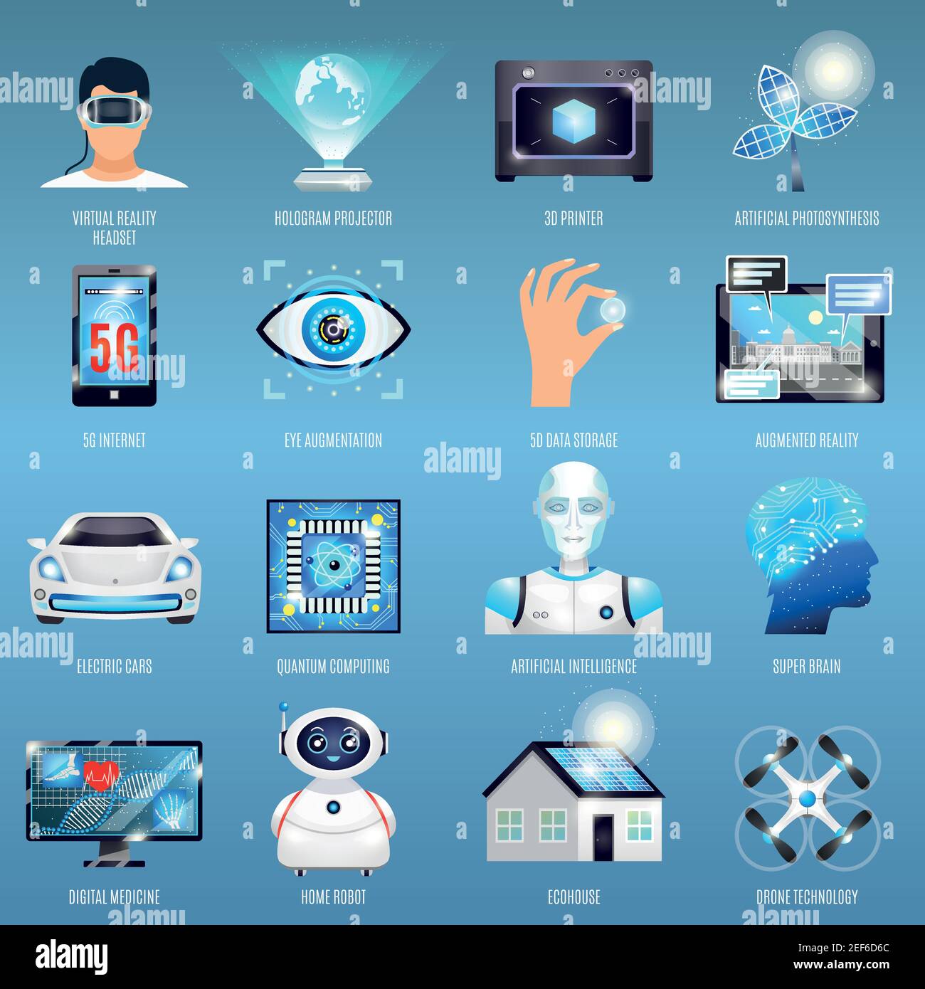 Quantum computing illustration Stock Vector Images - Alamy