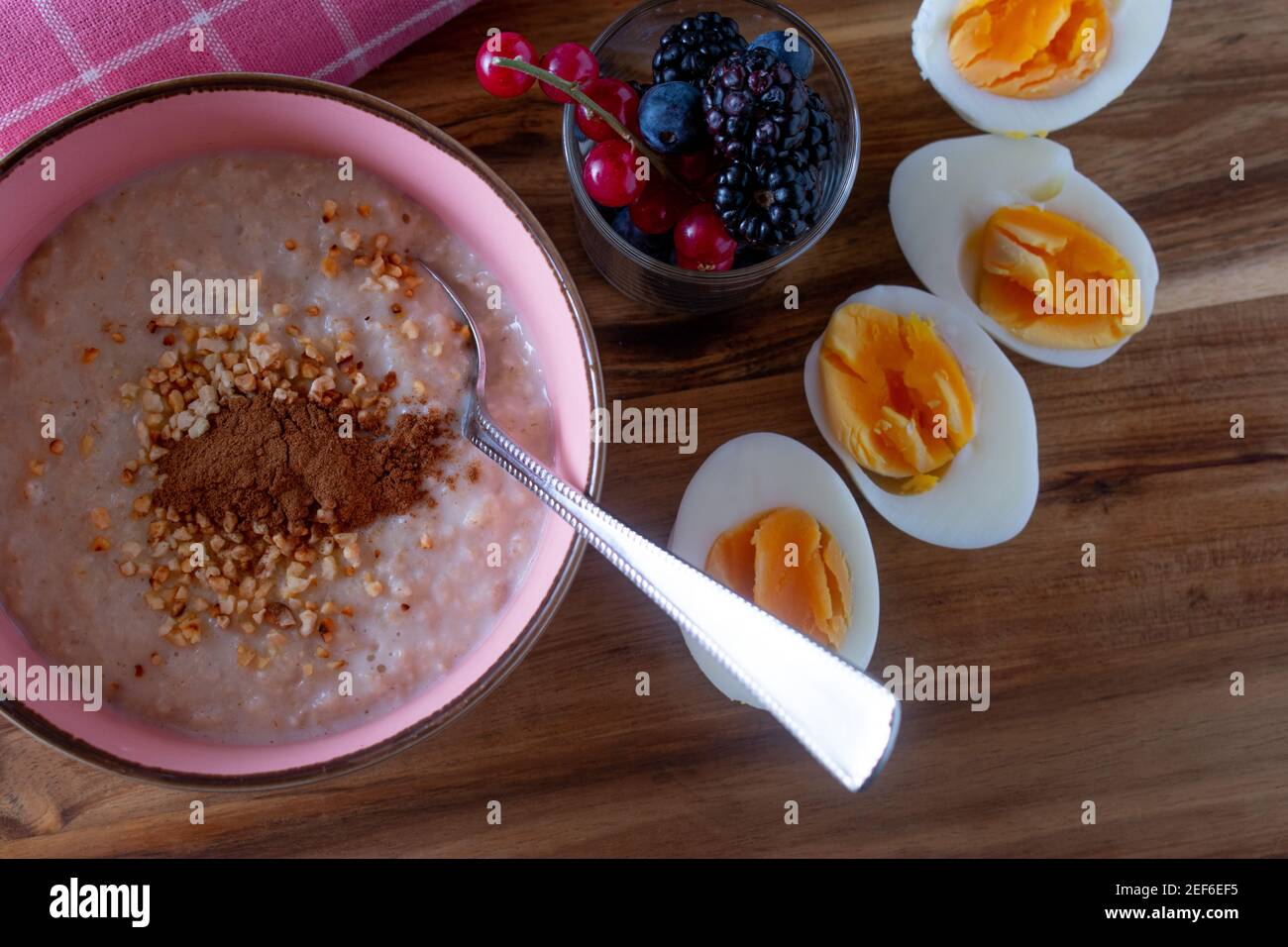 Clean eating breakfast Stock Photo