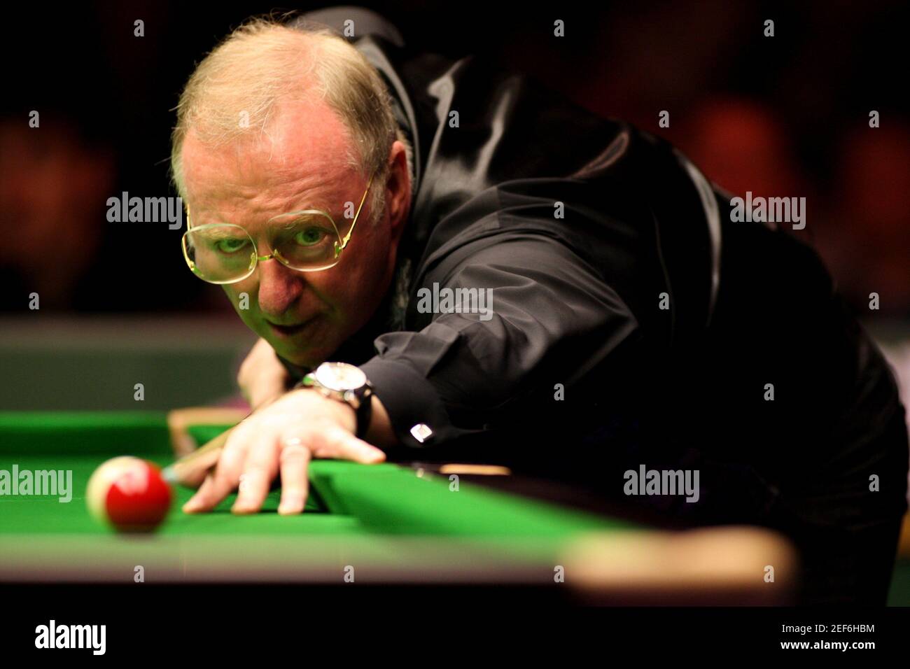 Snooker - World Seniors Snooker Championship - Cedar Court Hotel, Bradford  - 6/11/10 Dennis Taylor durning the quarter final match Mandatory Credit:  Action Images / Steven Paston Livepic Stock Photo - Alamy