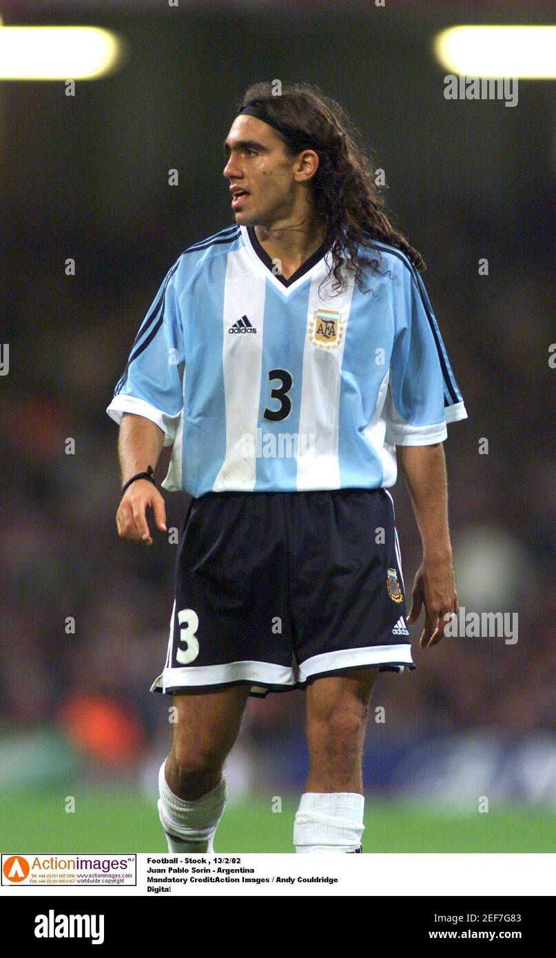 Football Stock 13 2 02 Juan Pablo Sorin Argentina Mandatory Credit Action Images Andy Couldridge Digital Stock Photo Alamy
