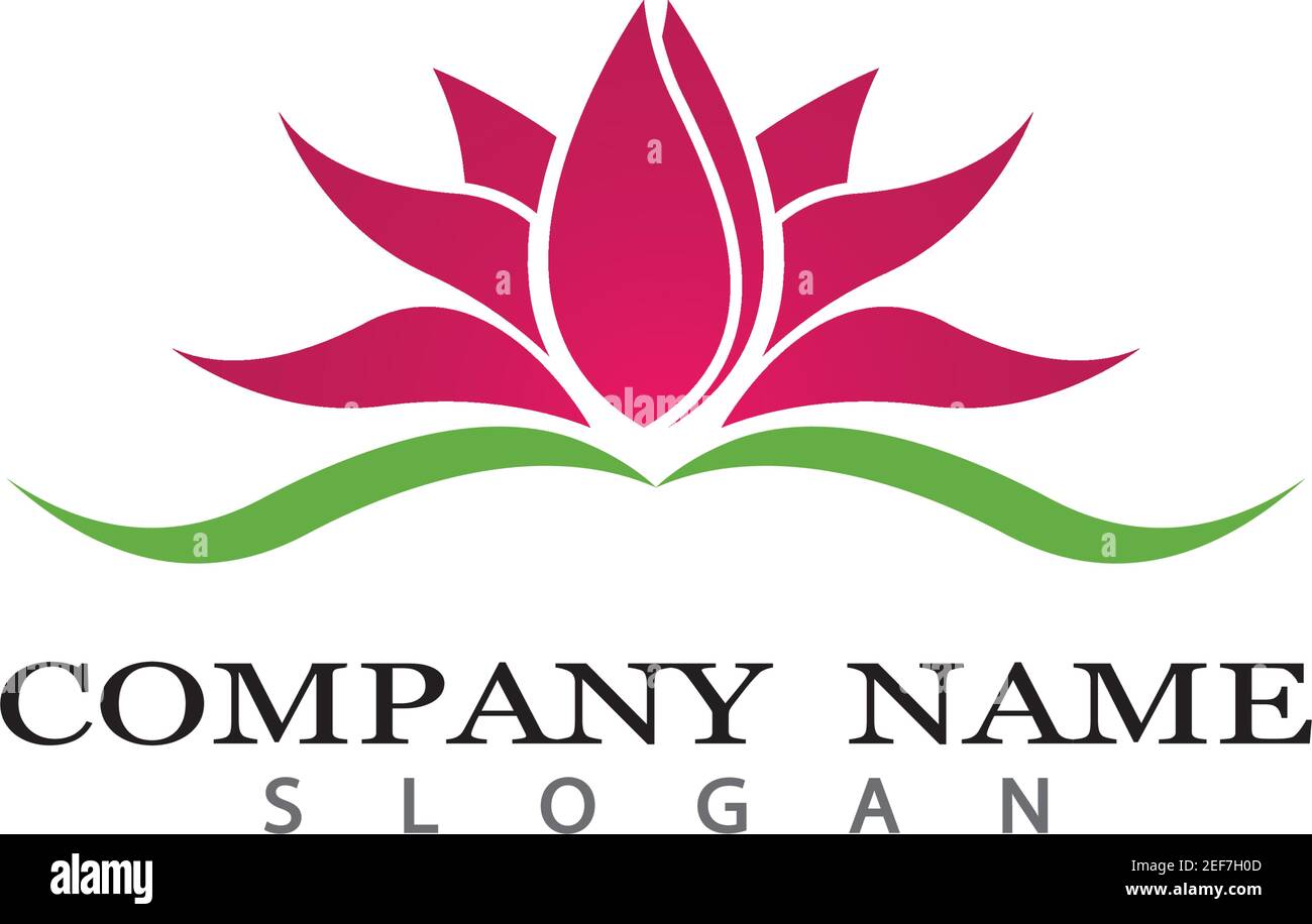Beauty Vector flowers design logo Template icon Stock Vector Image ...