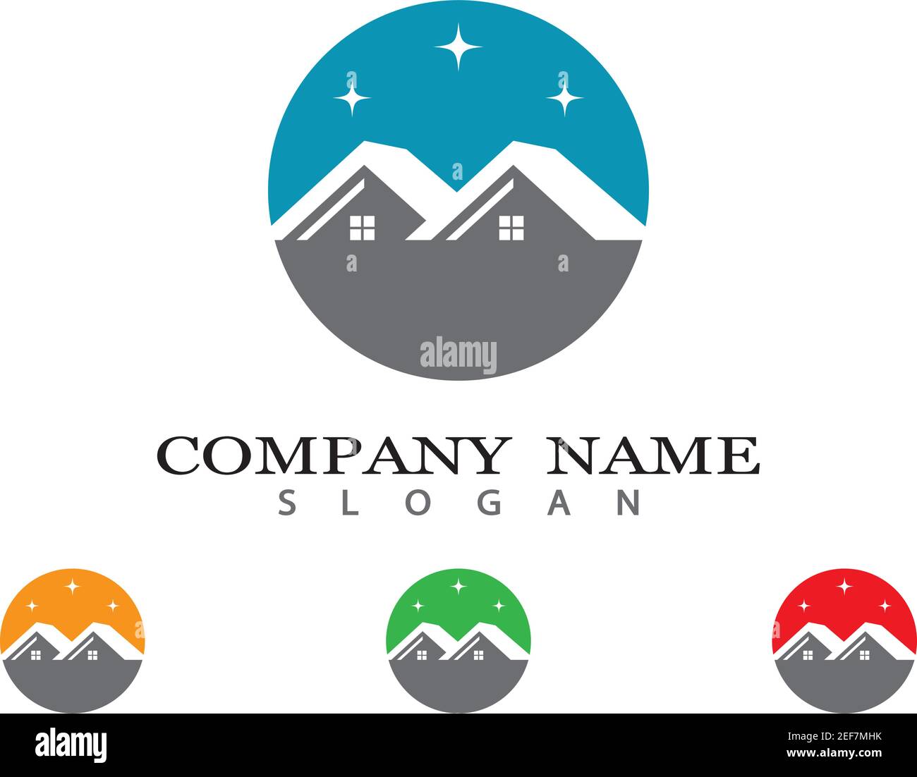 Property Logo Template vector icon illustration design Stock Vector ...