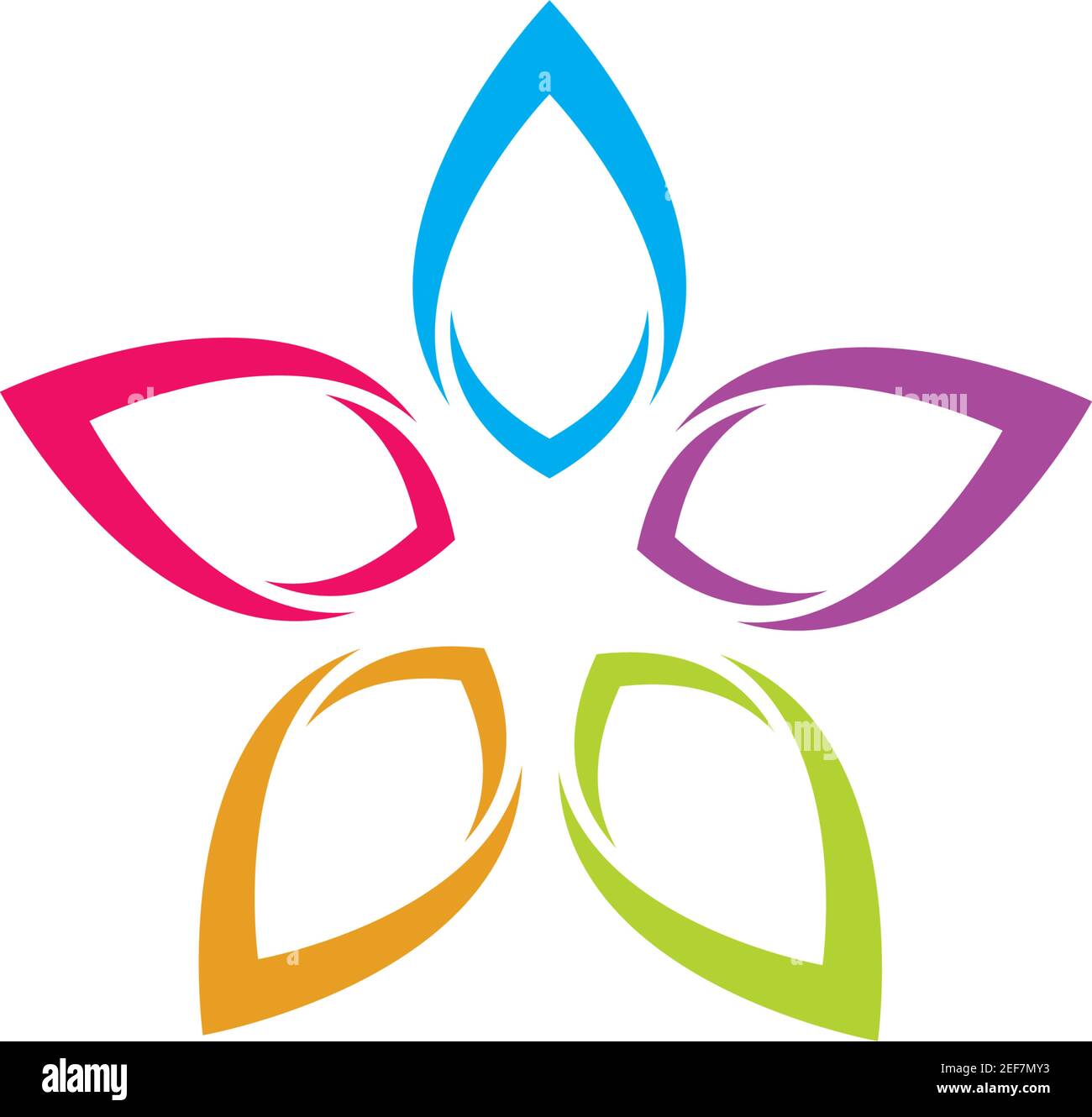 Beauty Vector flowers design logo Template icon Stock Vector Image ...