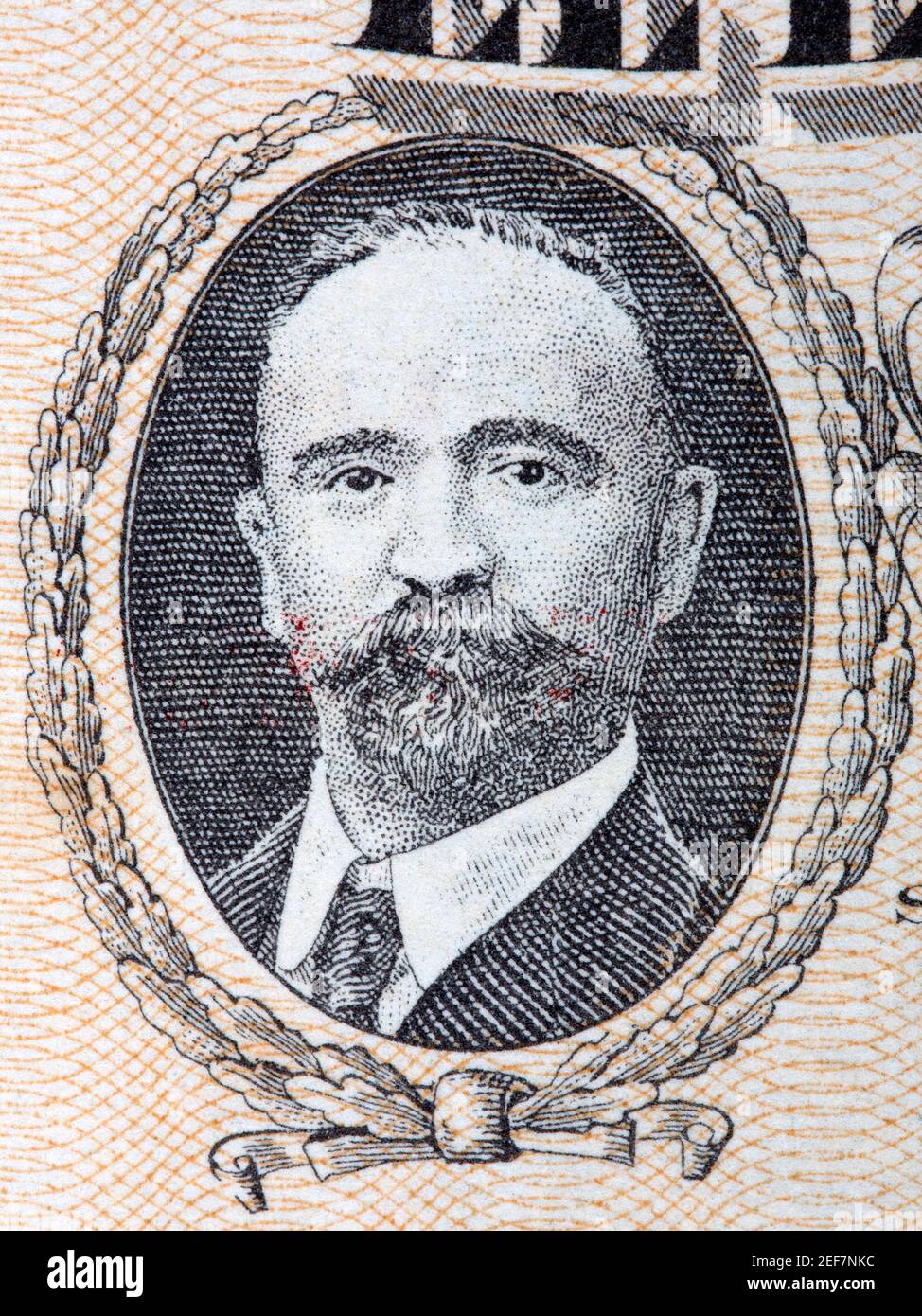 Francisco Ignacio Madero a portrait from old Mexican money Stock Photo
