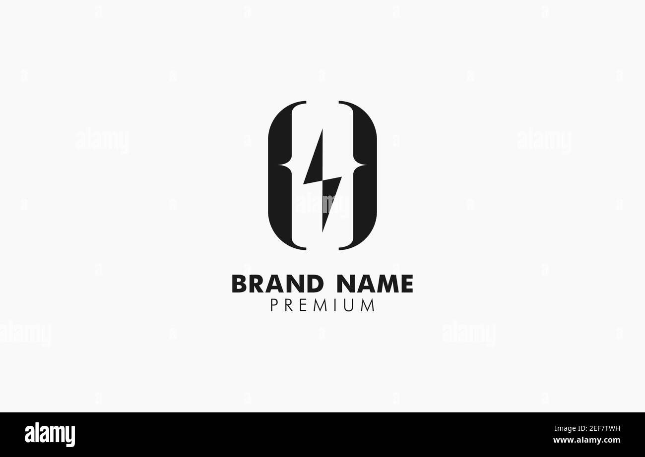 Letter O Power Energy Code Logo Vector Template suitable for programming code computer business business product Stock Vector