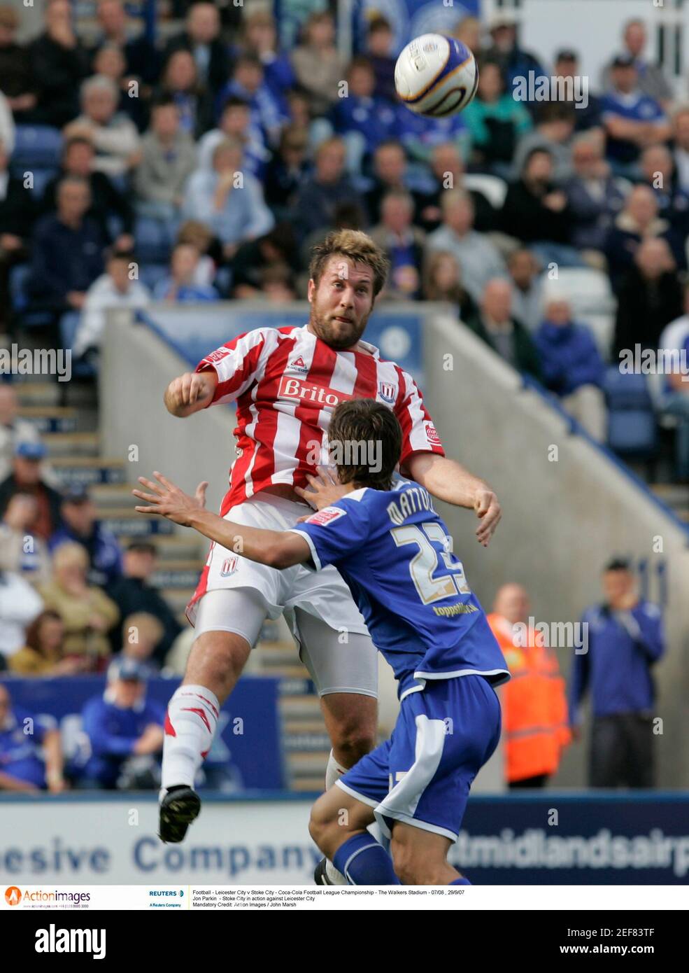 Football Leicester City V Stoke City Coca Cola Football League Championship The Walkers Stadium 07 08