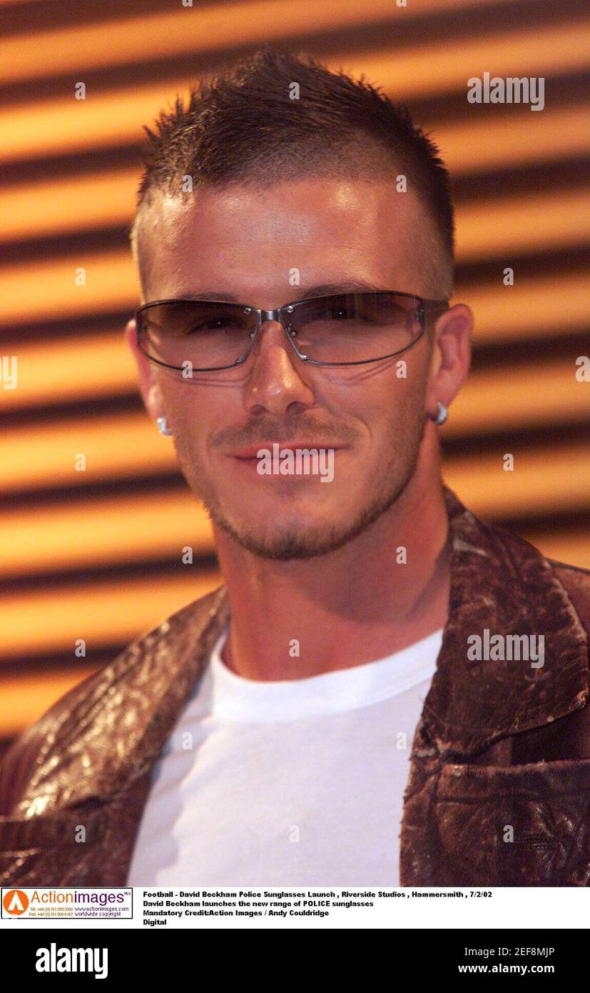 Beckham launches police sunglasses hi-res stock photography and images -  Alamy