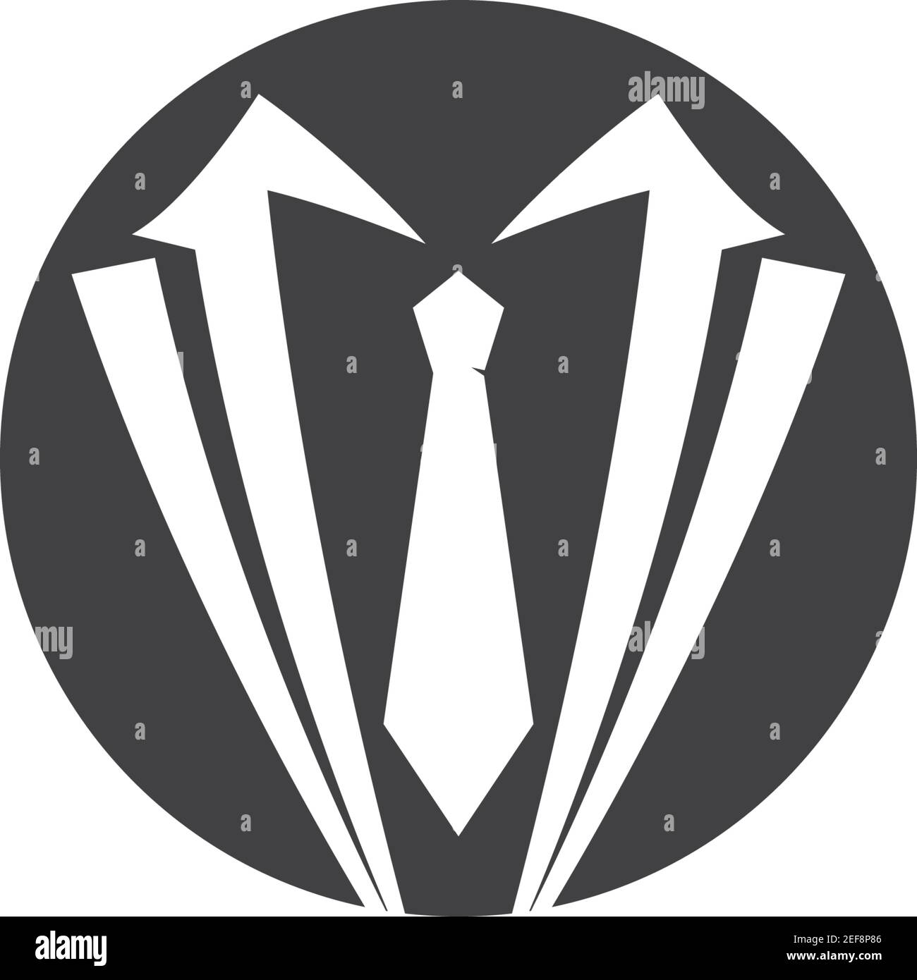 Tuxedo logo template vector icon illustration design Stock Vector