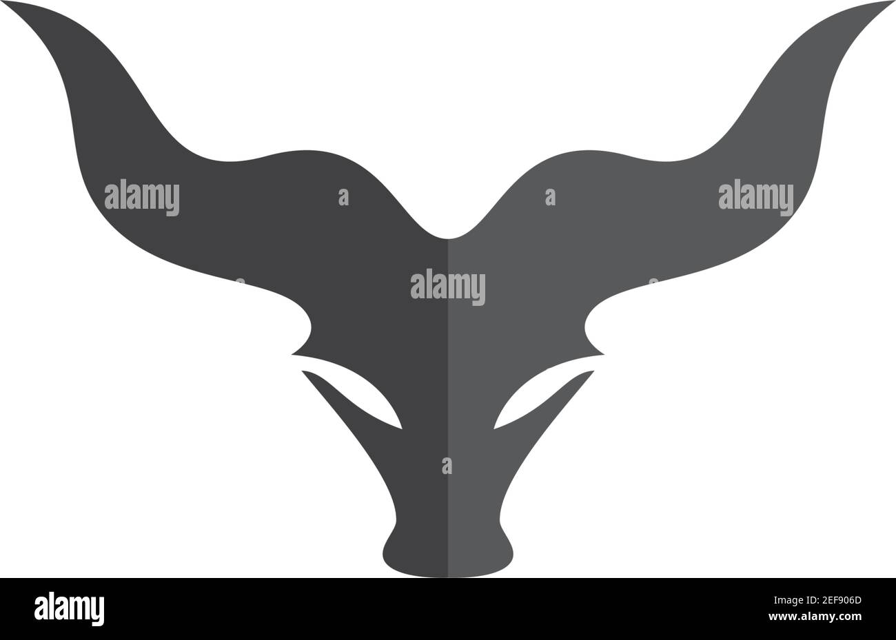 Bull logo template vector icon illustration design Stock Vector
