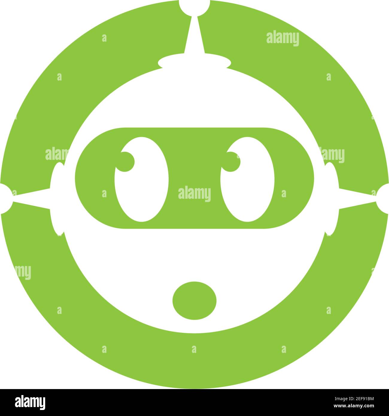 Robot logo template vector icon illustration design Stock Vector