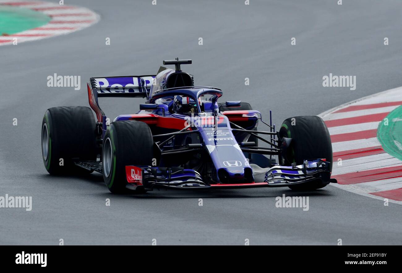 F1 Formula One Formula One Test Session Circuit De Barcelona Catalunya Montmelo Spain March 1 18 Pierre Gasly Of Toro Rosso During Testing Reuters Albert Gea Stock Photo Alamy