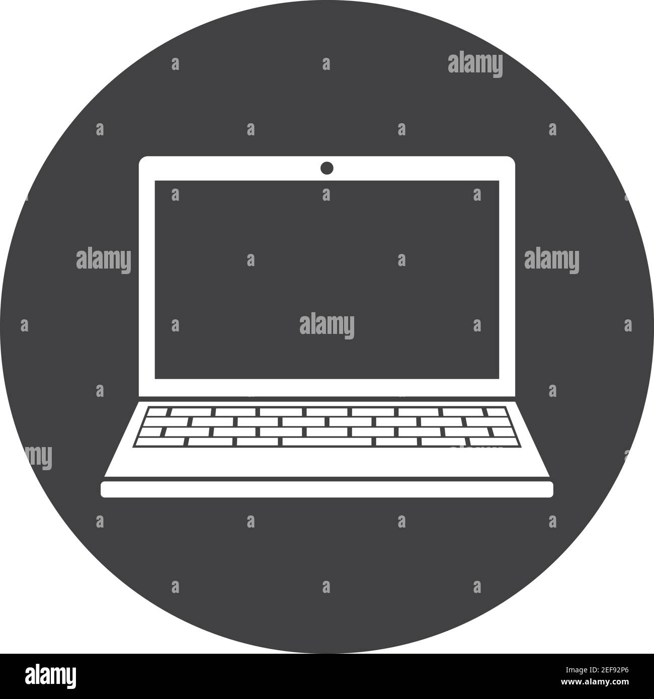 laptop logo icon vector illustration design Stock Vector