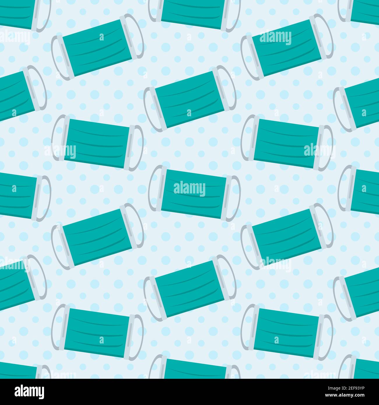 health mask seamless pattern vector illustration Stock Vector