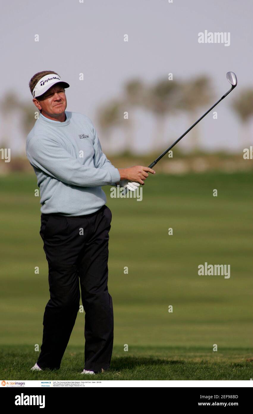 Golf - The Commercial Bank Qatar Masters - Doha Golf Club - Qatar - 29/1/06  Paul Broadhurst of England during the final round Mandatory Credit: Action  Images / Brandon Malone Stock Photo - Alamy