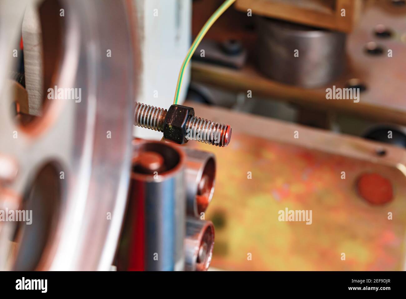 Process of cable production in a factory Stock Photo - Alamy