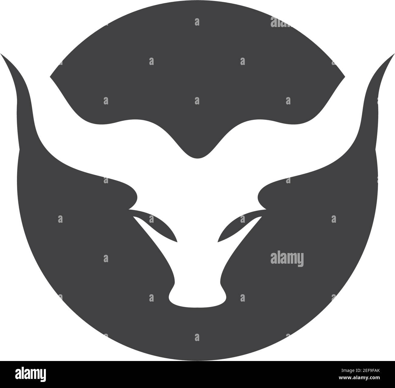 Bull logo template vector icon illustration design Stock Vector
