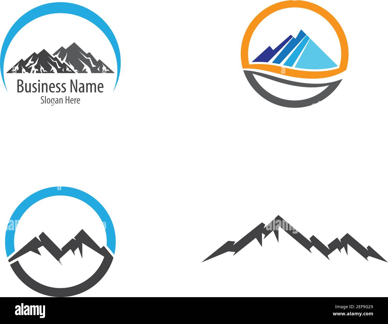 Mountain logo template vector icon illustration design Stock Vector