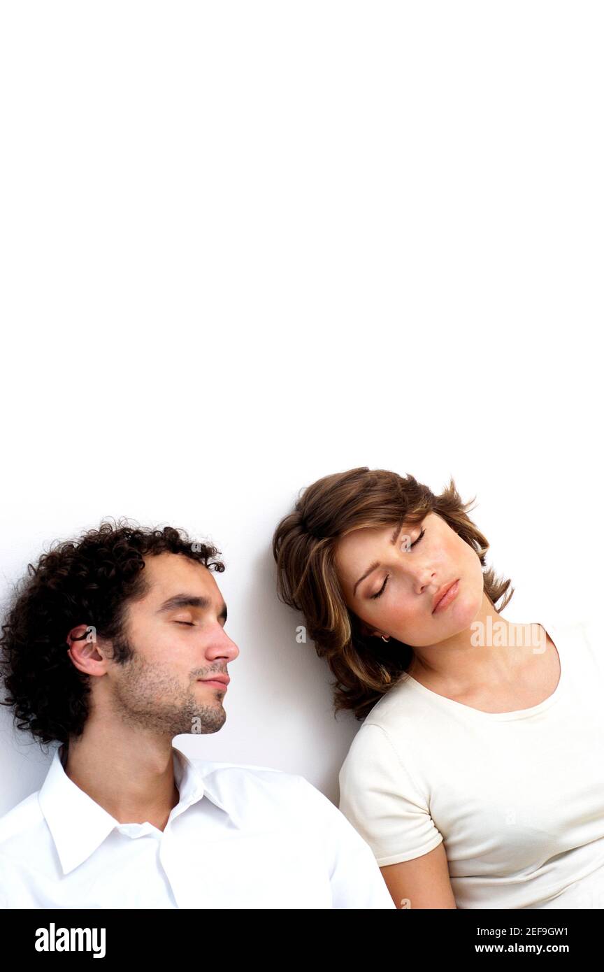 Leaning head against wall Cut Out Stock Images & Pictures Alamy