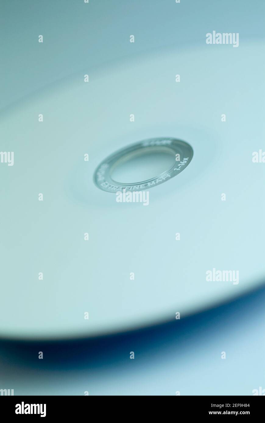 Close up of a CD in a cd case Stock Photo
