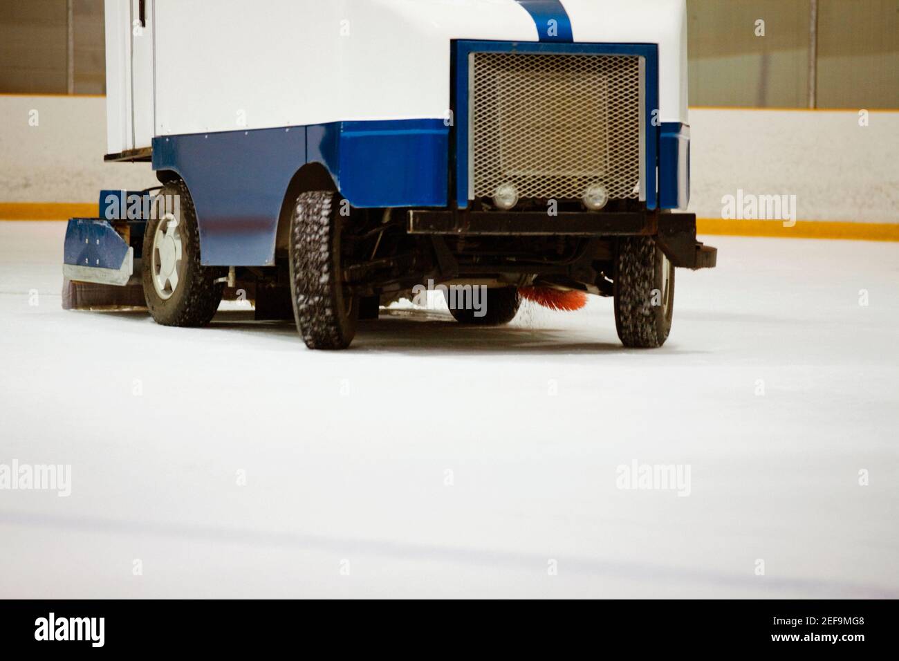 Closeup of an ice resurfacing machine in an ice rink Stock Photo Alamy