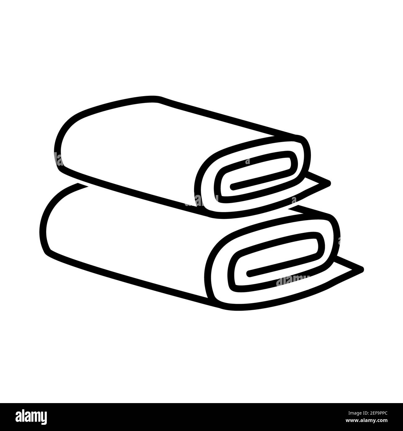 Paper towel flat icon. Pictogram for web. Line stroke. Isolated on white  background. Vector eps10 Stock Photo - Alamy, image size:1300x1390