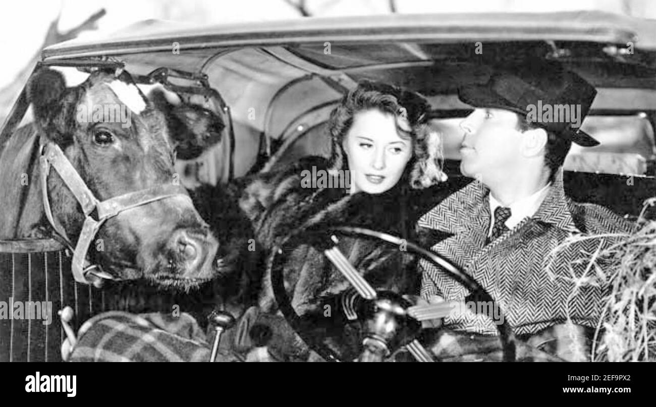 REMEMBER THE NIGHT 1940 Paramount Pictures film with Barbara Stanwyck and Fred MacMurray Stock Photo