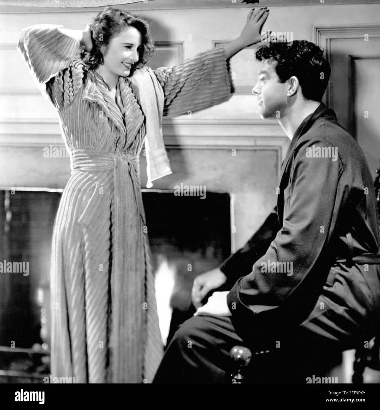 REMEMBER THE NIGHT 1940 Paramount Pictures film with Barbara Stanwyck and Fred MacMurray Stock Photo