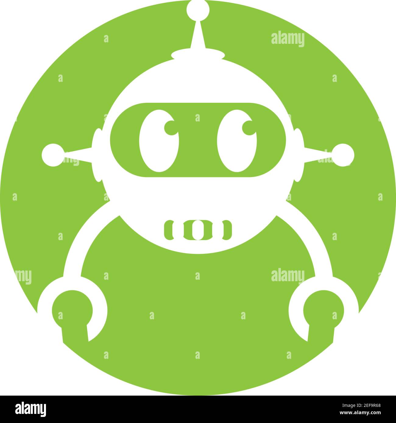 Robot logo template vector icon illustration design Stock Vector Image ...