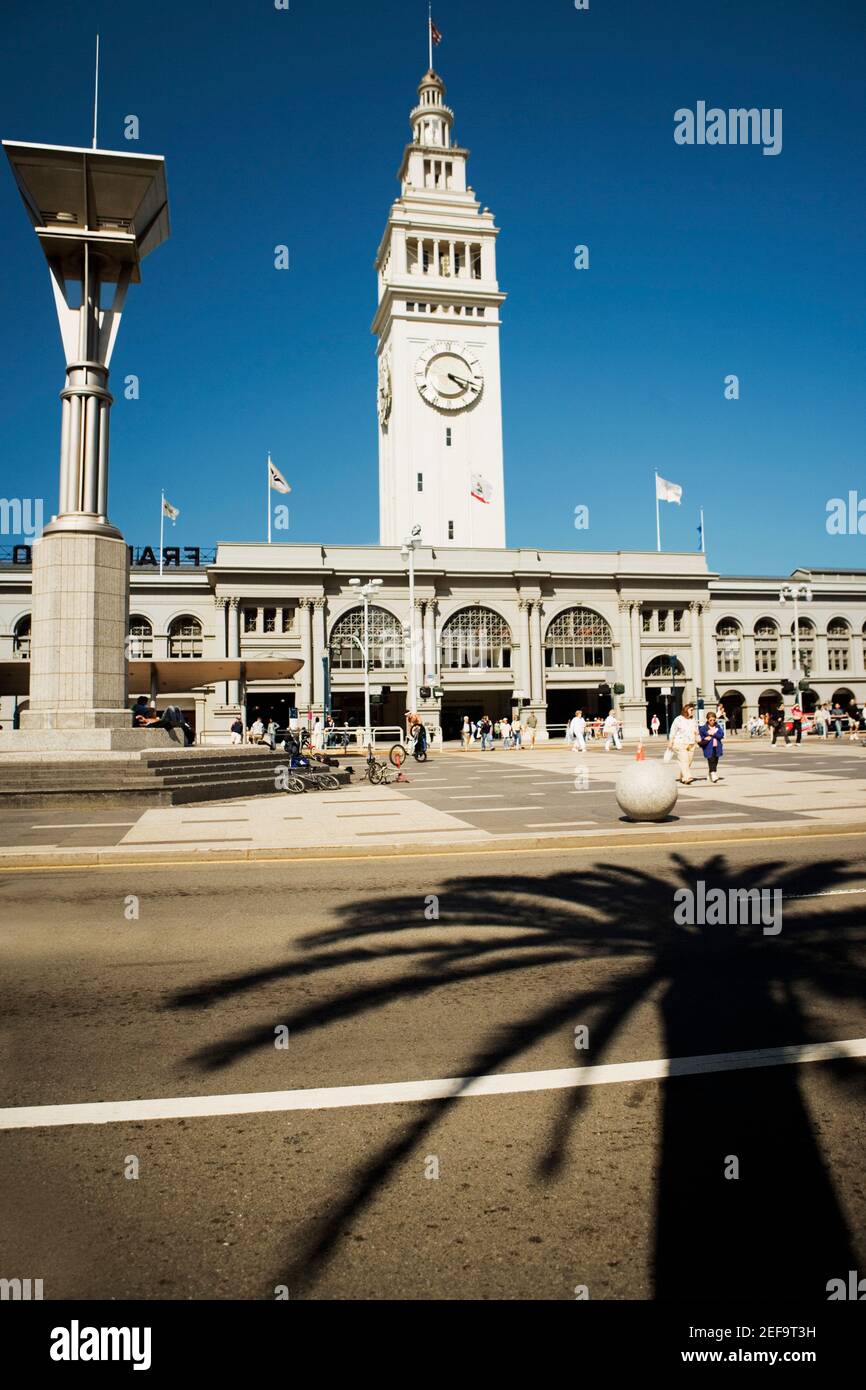 Facade of a clock tower, San Francisco, California, USA Stock Photo Alamy