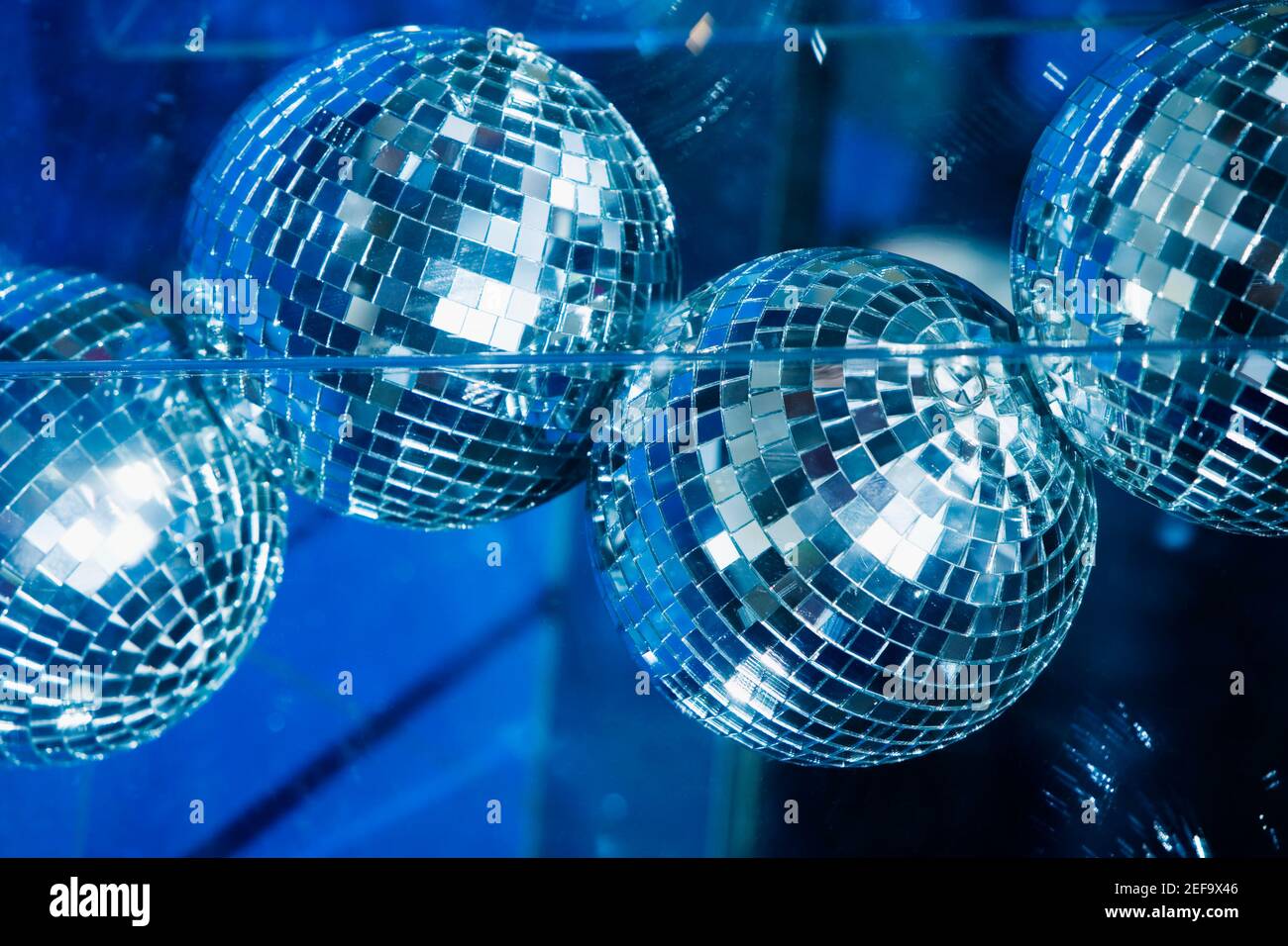 Low angle view of disco balls Stock Photo