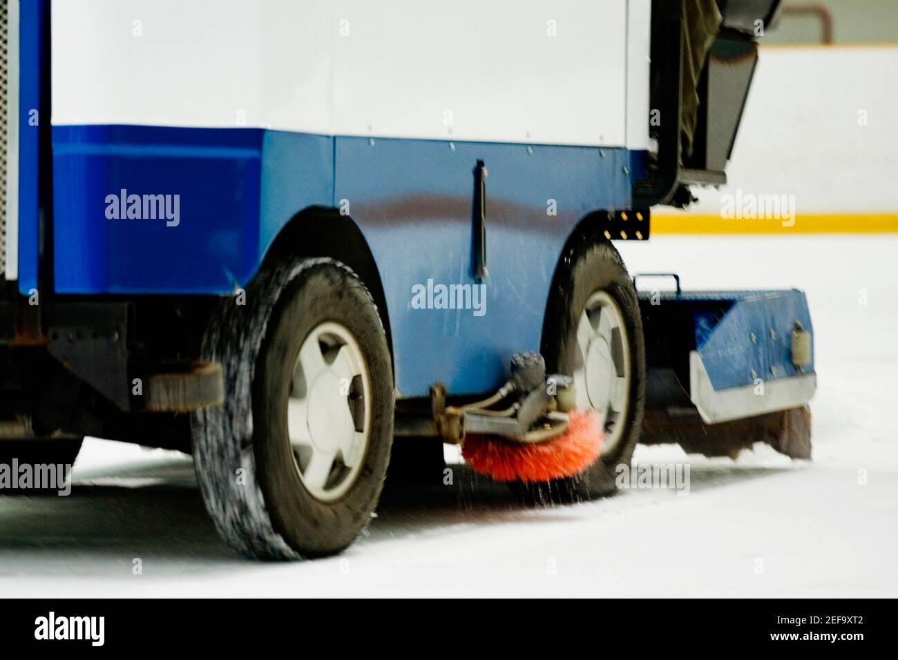 Closeup of an ice resurfacing machine in an ice rink Stock Photo Alamy