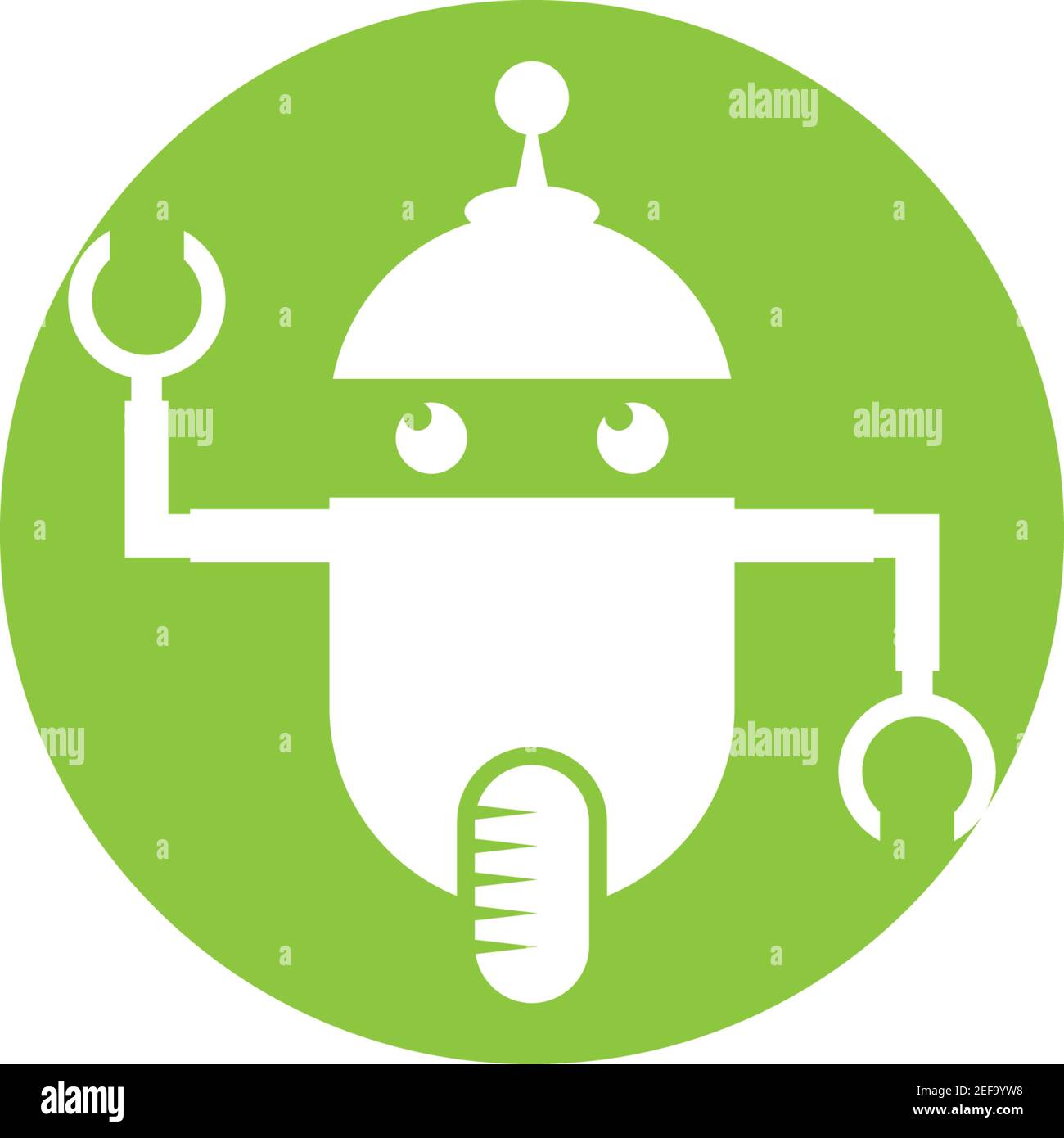 Robot logo template vector icon illustration design Stock Vector