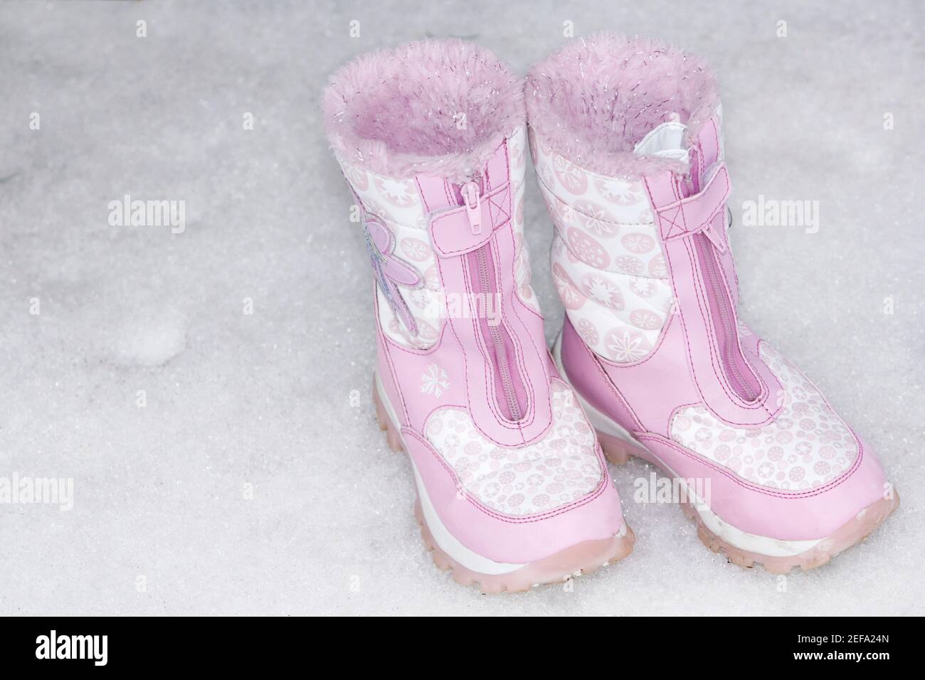 Close-up of a pair of snowshoe Stock Photo