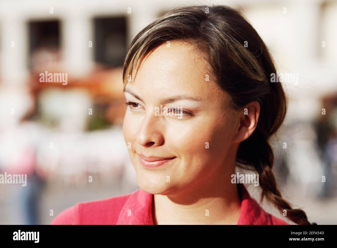 Close up dof happy young hi-res stock photography and images - Alamy