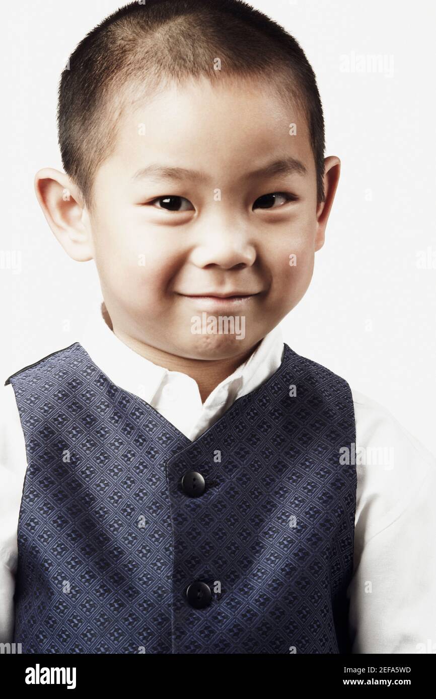 Portrait of a boy smiling Stock Photo - Alamy