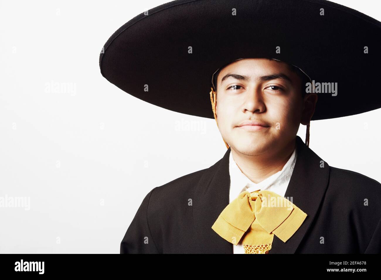 Portrait of a teenage boy in traditional clothing Stock Photo