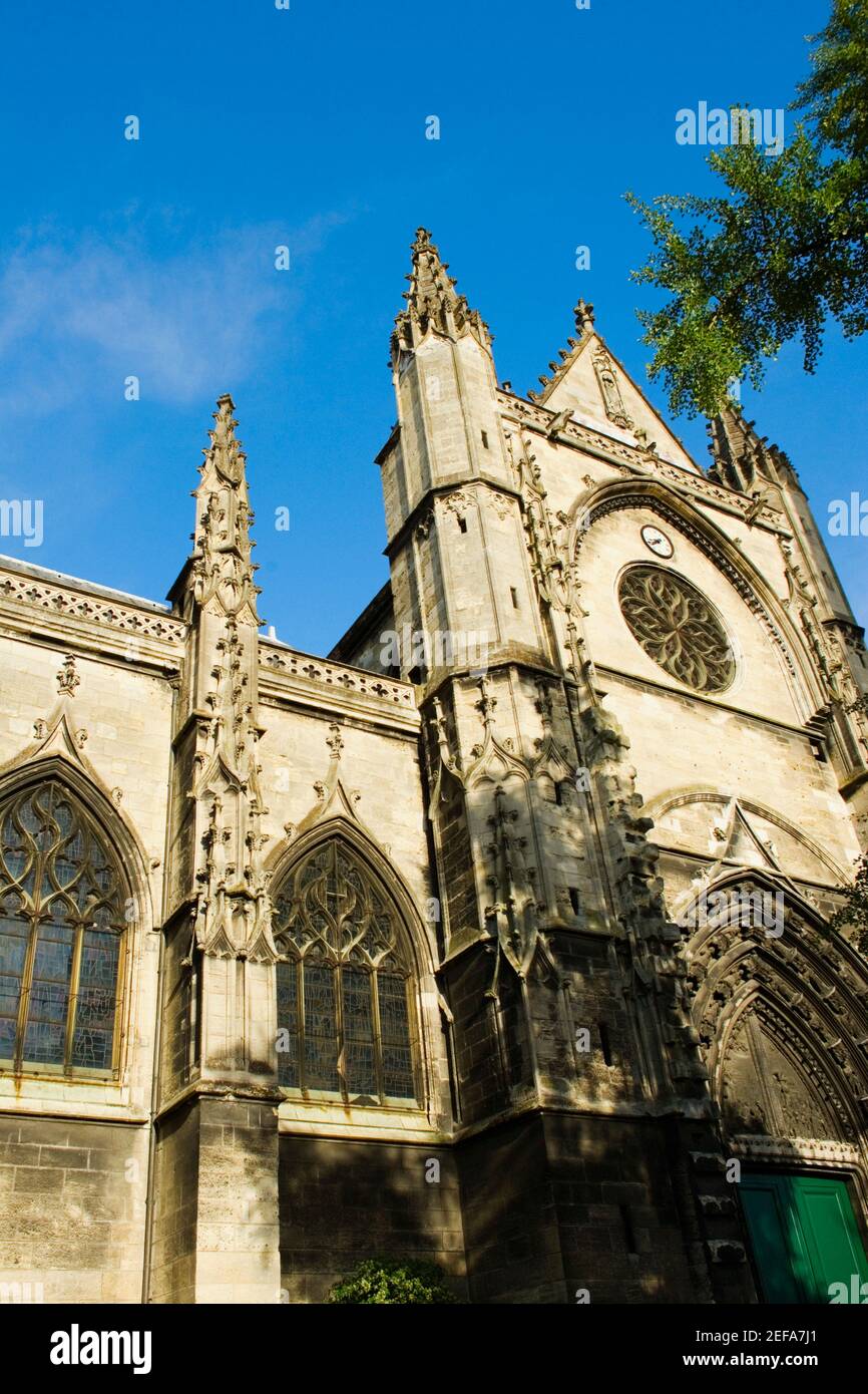 Low angle view of a basilica, St. Michel Basilica, Quartier St. Michel, Vieux Bordeaux, Bordeaux