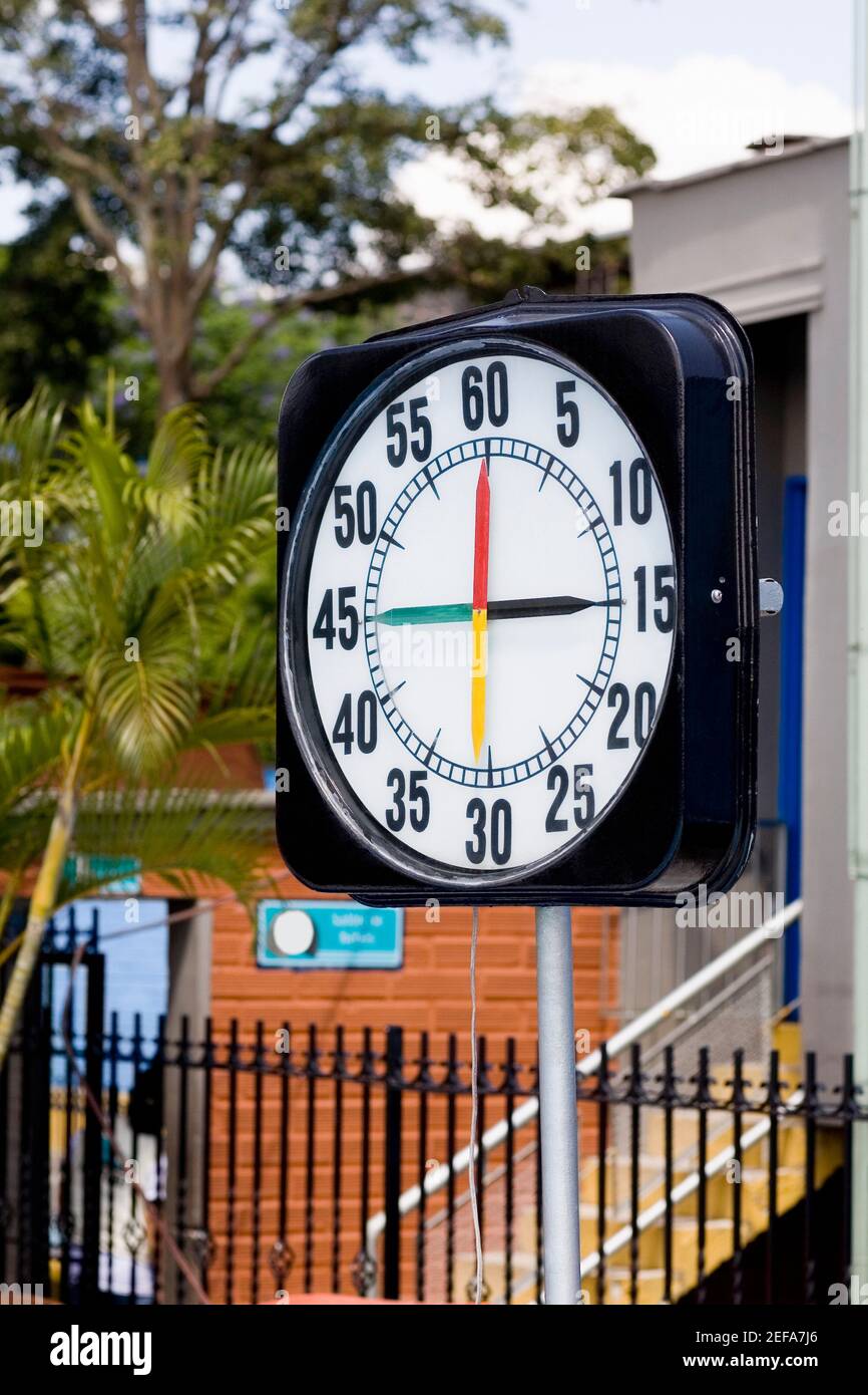 Stop watch in front of a building Stock Photo - Alamy
