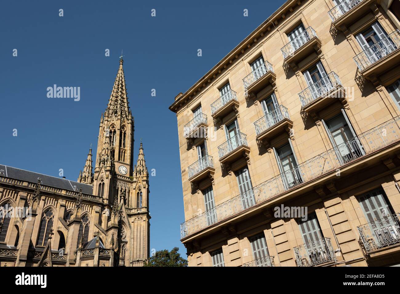 Cathedral of the Good Shepherd in San Sebastian, Spain Stock Photo - Alamy