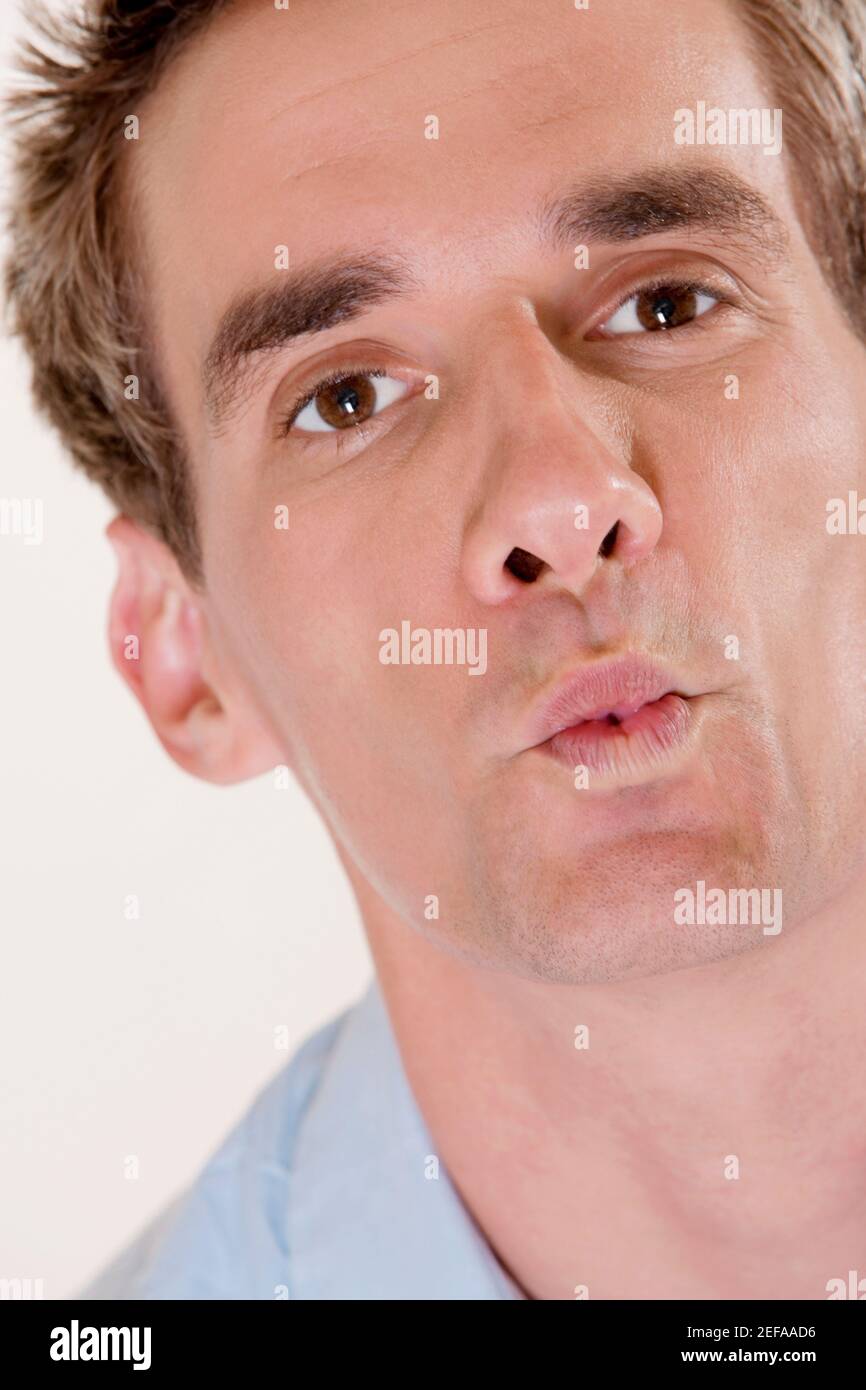 Man puckering lips hires stock photography and images Alamy