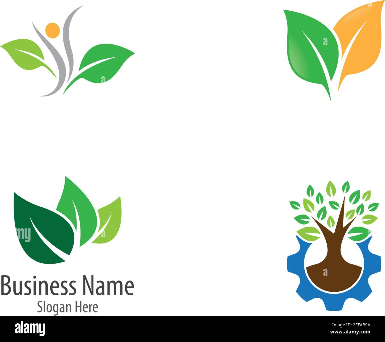 Logos of green leaf ecology nature element vector icon Stock Vector ...